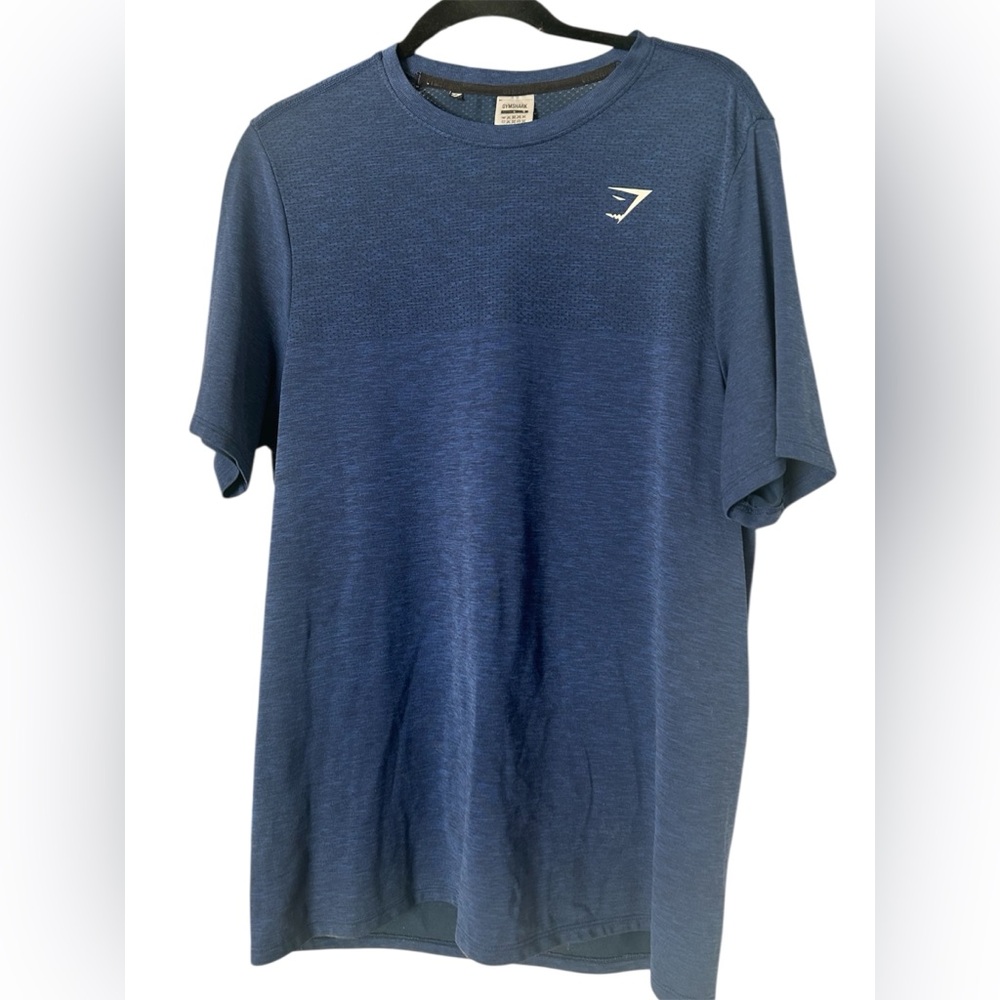 Gymshark Men's Short Sleeve Navy Tee‎